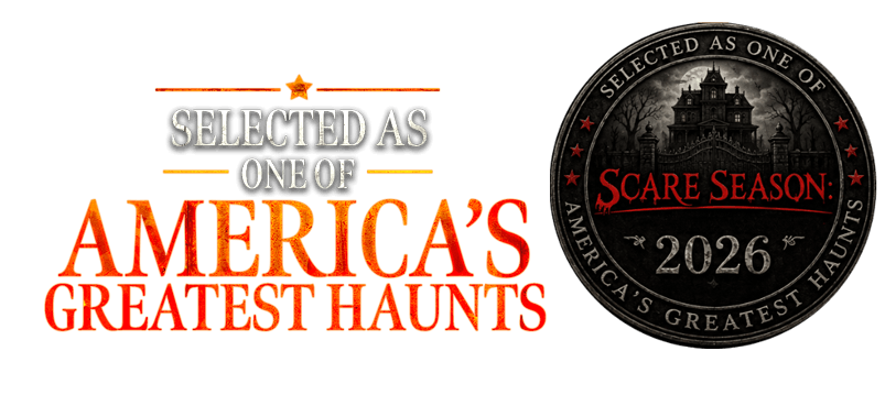ScreamTown selected as one of America's Greatest Haunts by Scare Season, 2026.