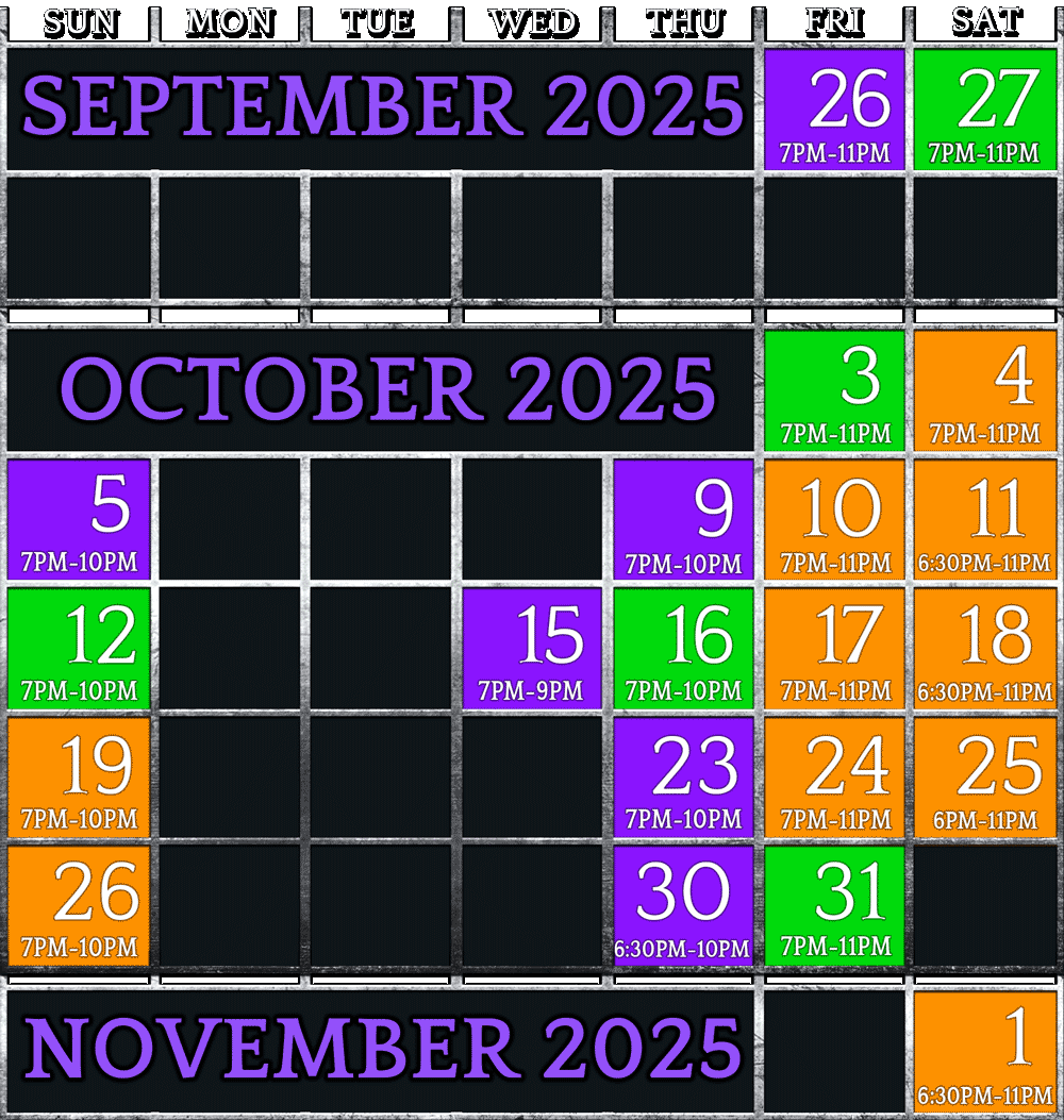 2025 Screamtown Dates