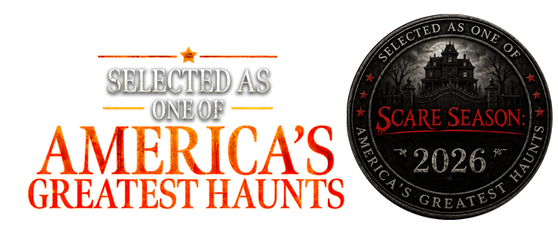 ScreamTown selected as one of America's Greatest Haunts by Scare Season, 2026.